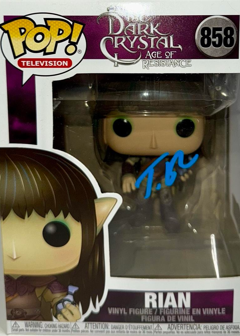 Taron Egerton Signed Funko Pop #858 "Rian" (Dark Crystal) - Beckett COA